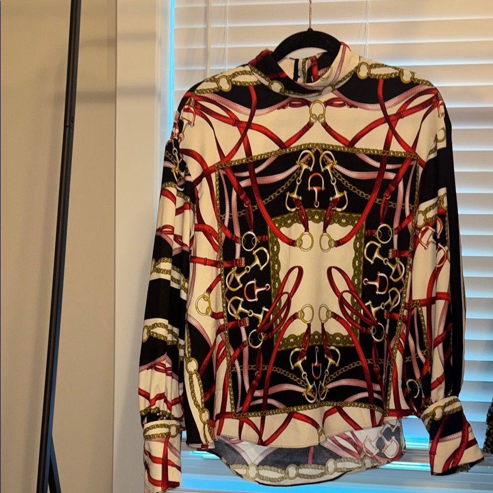 Zara Elegant Women's Chain Patterned Top